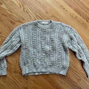 &Daughter Stevie cable-knit sweater